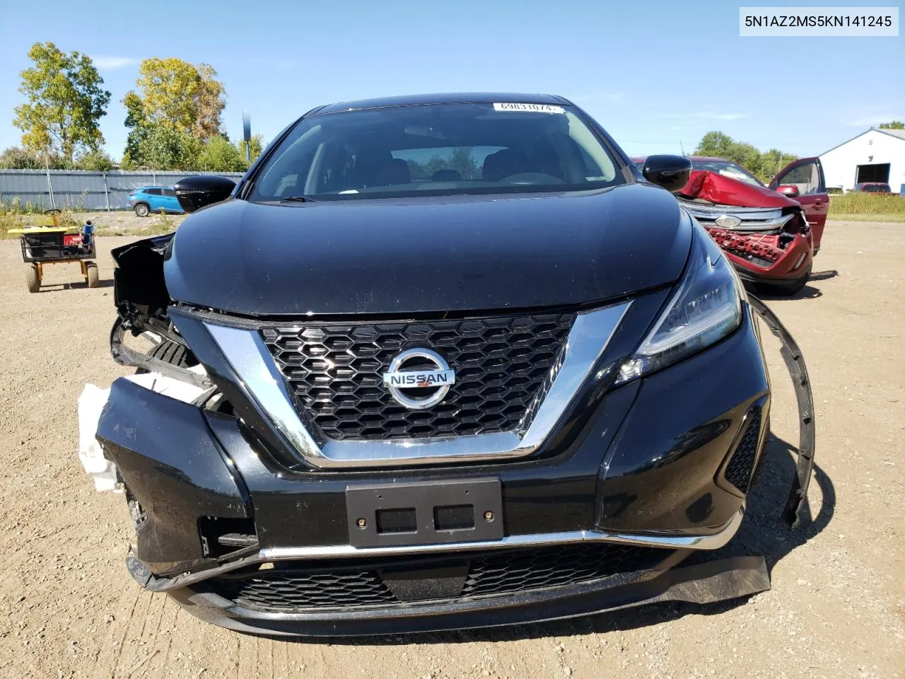 2019 Nissan Murano S VIN: 5N1AZ2MS5KN141245 Lot: 69831074