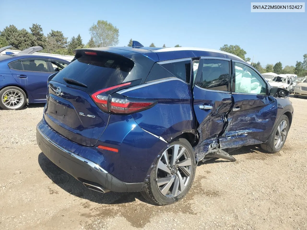 2019 Nissan Murano S VIN: 5N1AZ2MS0KN152427 Lot: 70316984