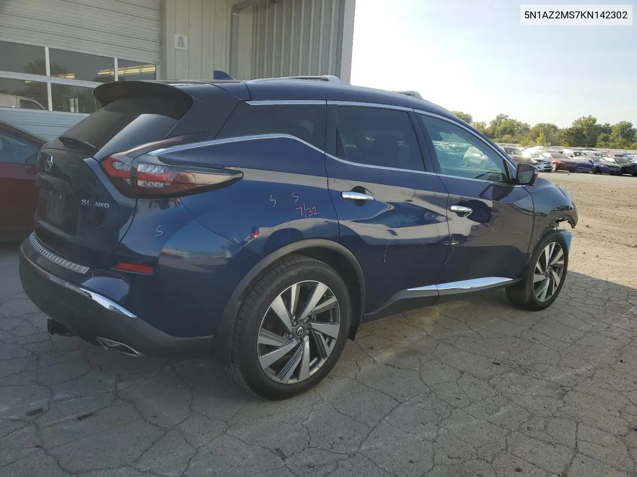 2019 Nissan Murano S VIN: 5N1AZ2MS7KN142302 Lot: 70635184