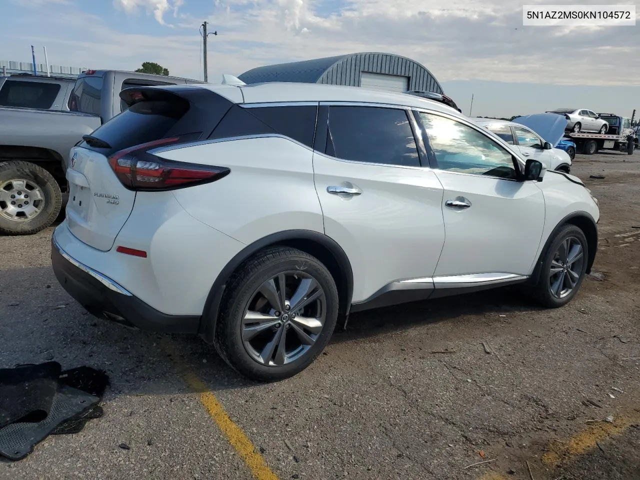 2019 Nissan Murano S VIN: 5N1AZ2MS0KN104572 Lot: 71965594