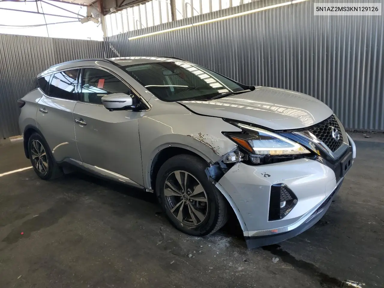 5N1AZ2MS3KN129126 2019 Nissan Murano S