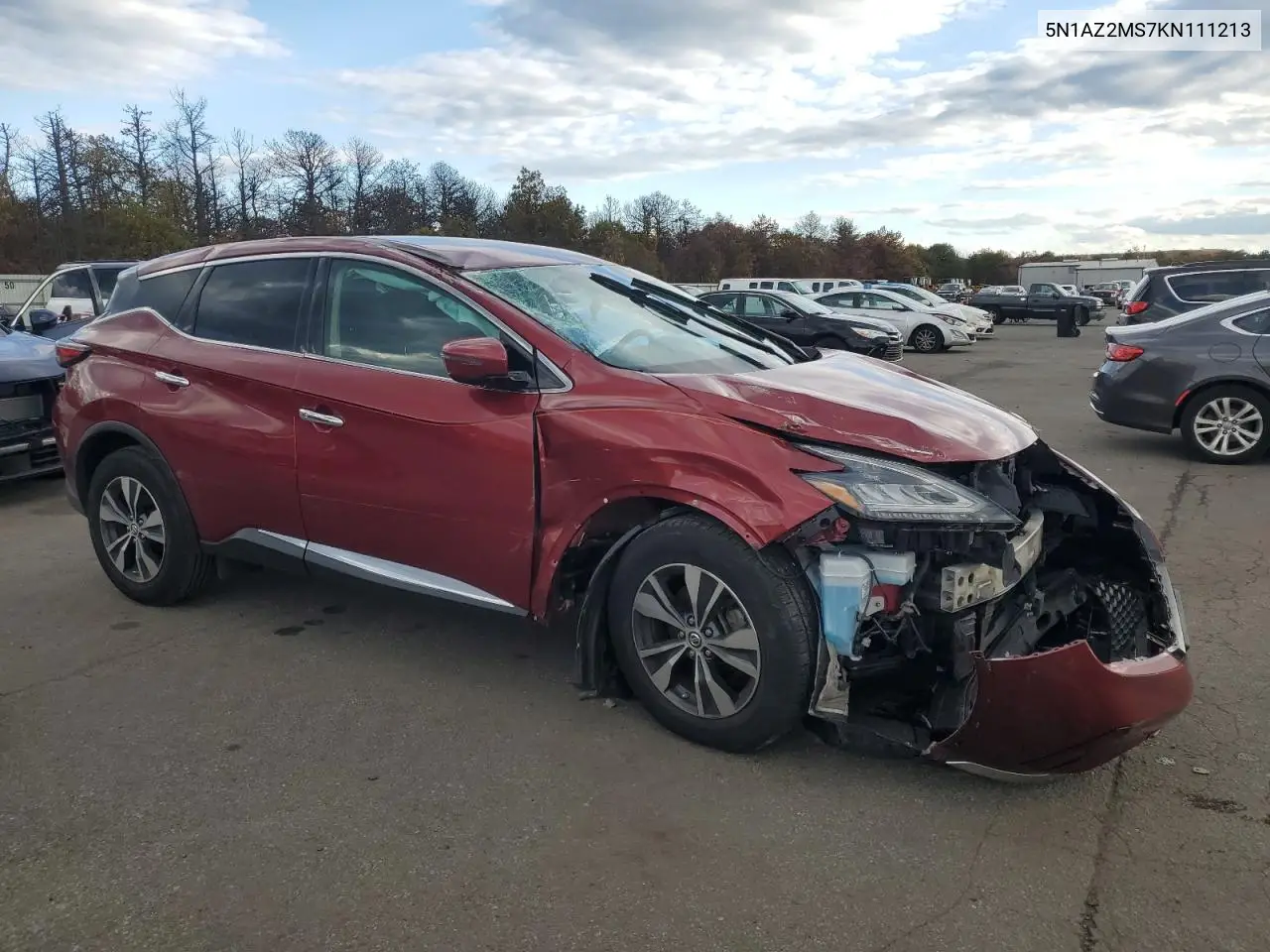 5N1AZ2MS7KN111213 2019 Nissan Murano S