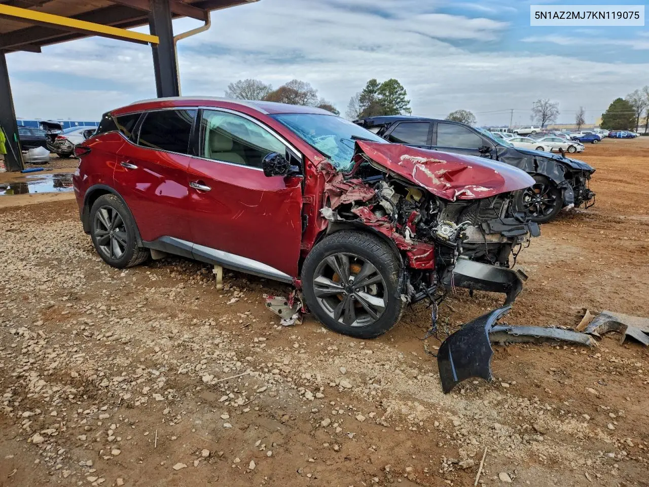 5N1AZ2MJ7KN119075 2019 Nissan Murano S