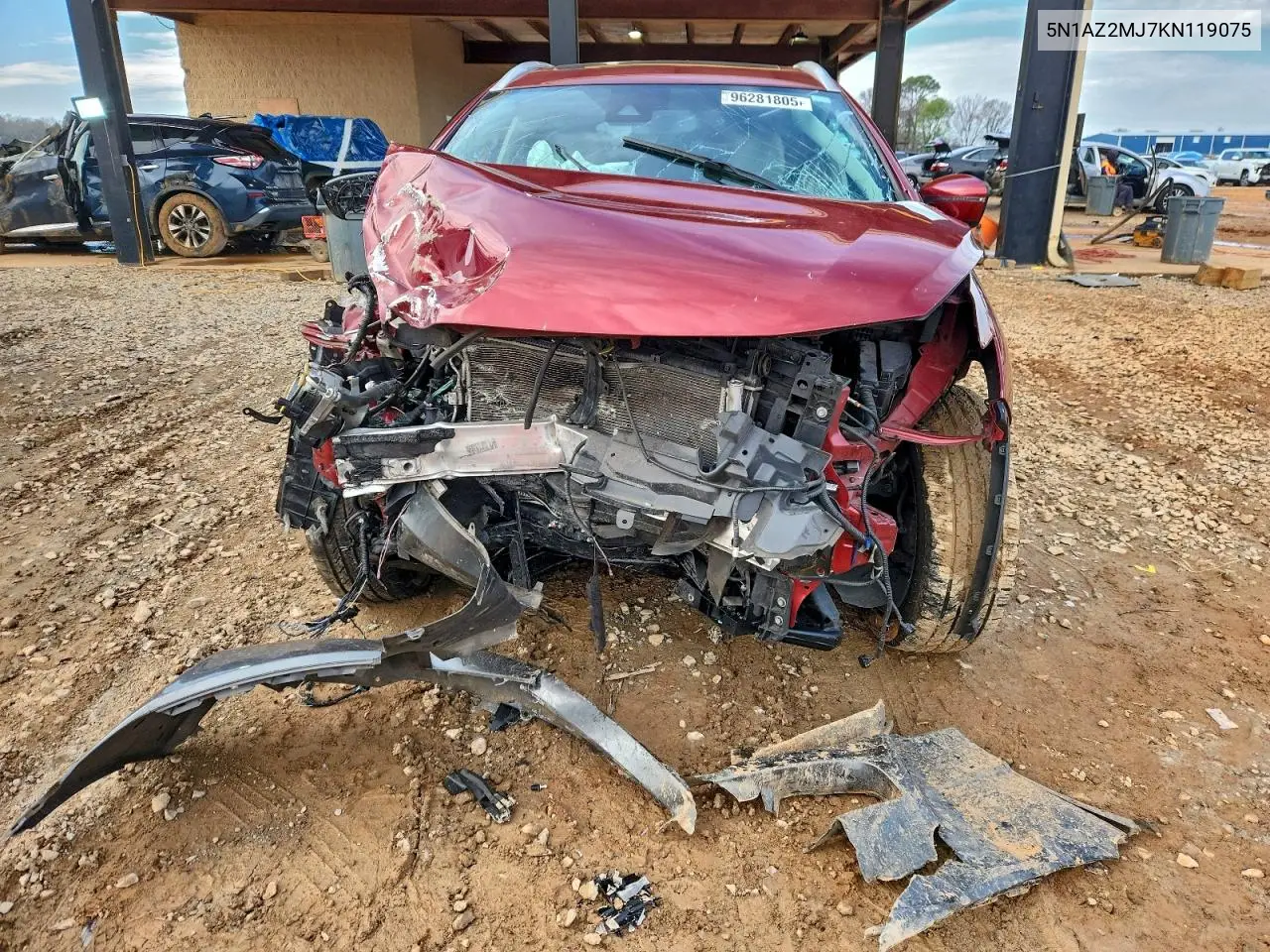 5N1AZ2MJ7KN119075 2019 Nissan Murano S