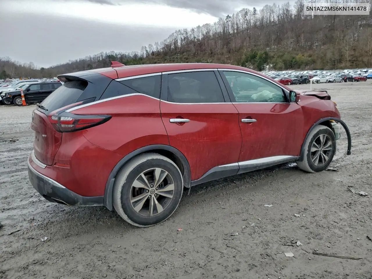 5N1AZ2MS6KN141478 2019 Nissan Murano S