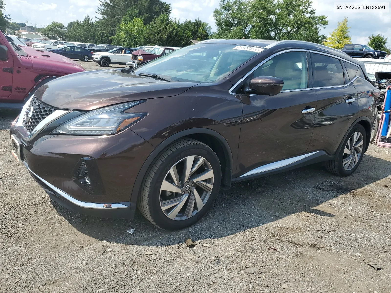 5N1AZ2CS1LN132691 2020 Nissan Murano Sl