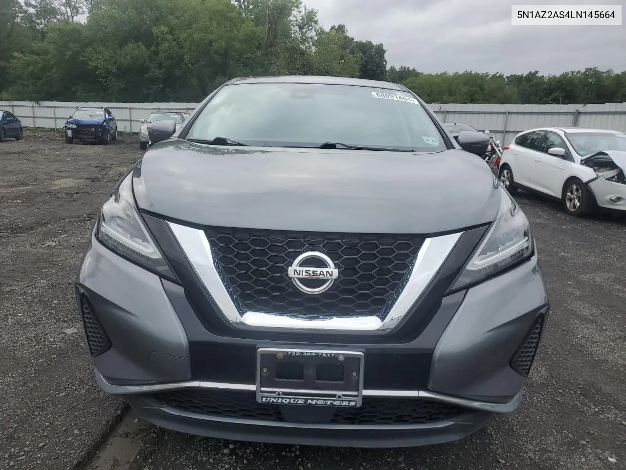 2020 Nissan Murano S VIN: 5N1AZ2AS4LN145664 Lot: 68091464