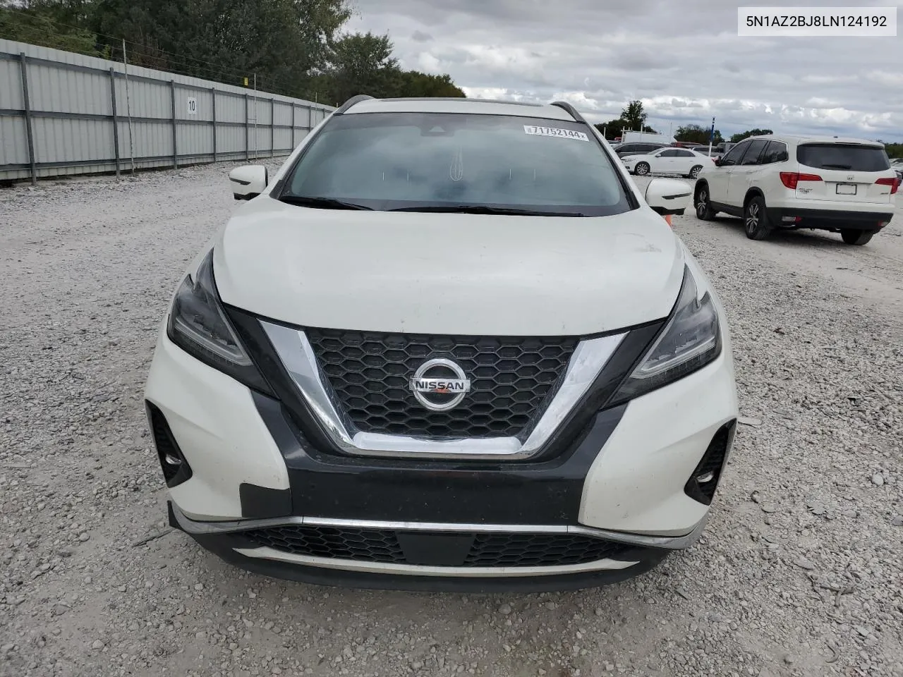 2020 Nissan Murano Sv VIN: 5N1AZ2BJ8LN124192 Lot: 71752144