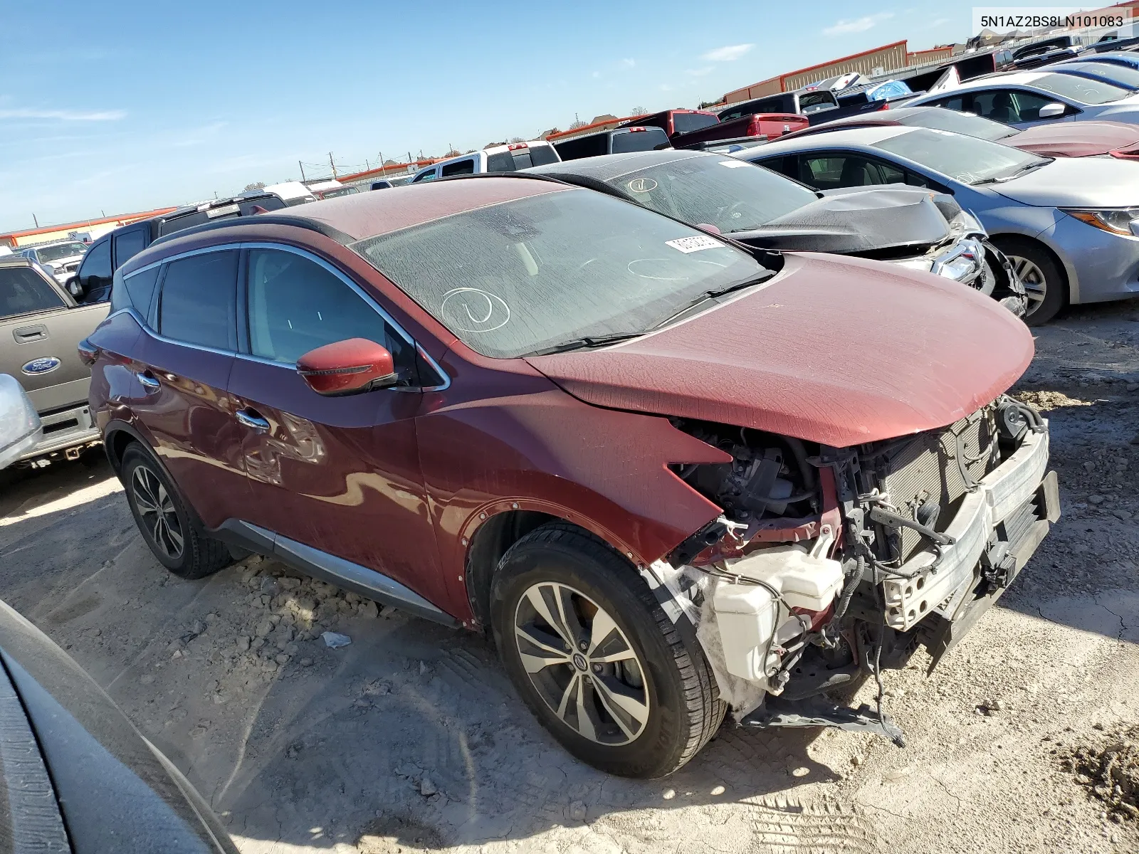 2020 Nissan Murano Sv VIN: 5N1AZ2BS8LN101083 Lot: 80152783