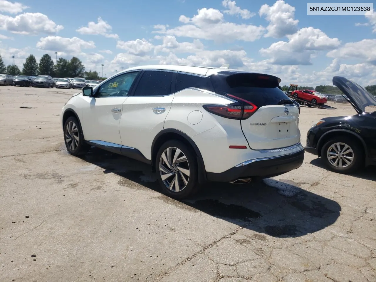 2021 Nissan Murano Sl VIN: 5N1AZ2CJ1MC123638 Lot: 62410494