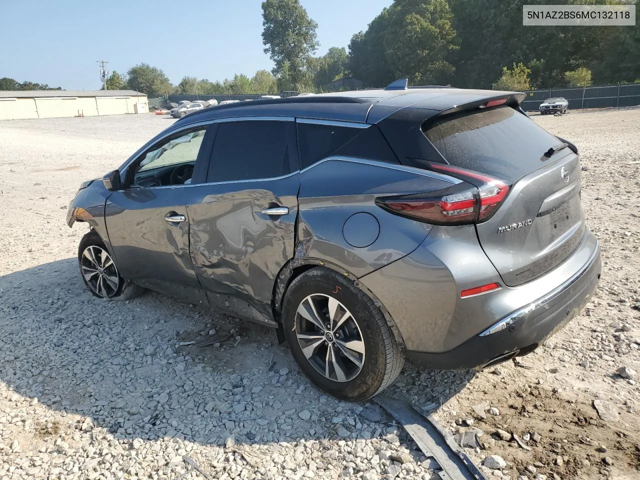 2021 Nissan Murano Sv VIN: 5N1AZ2BS6MC132118 Lot: 69483854