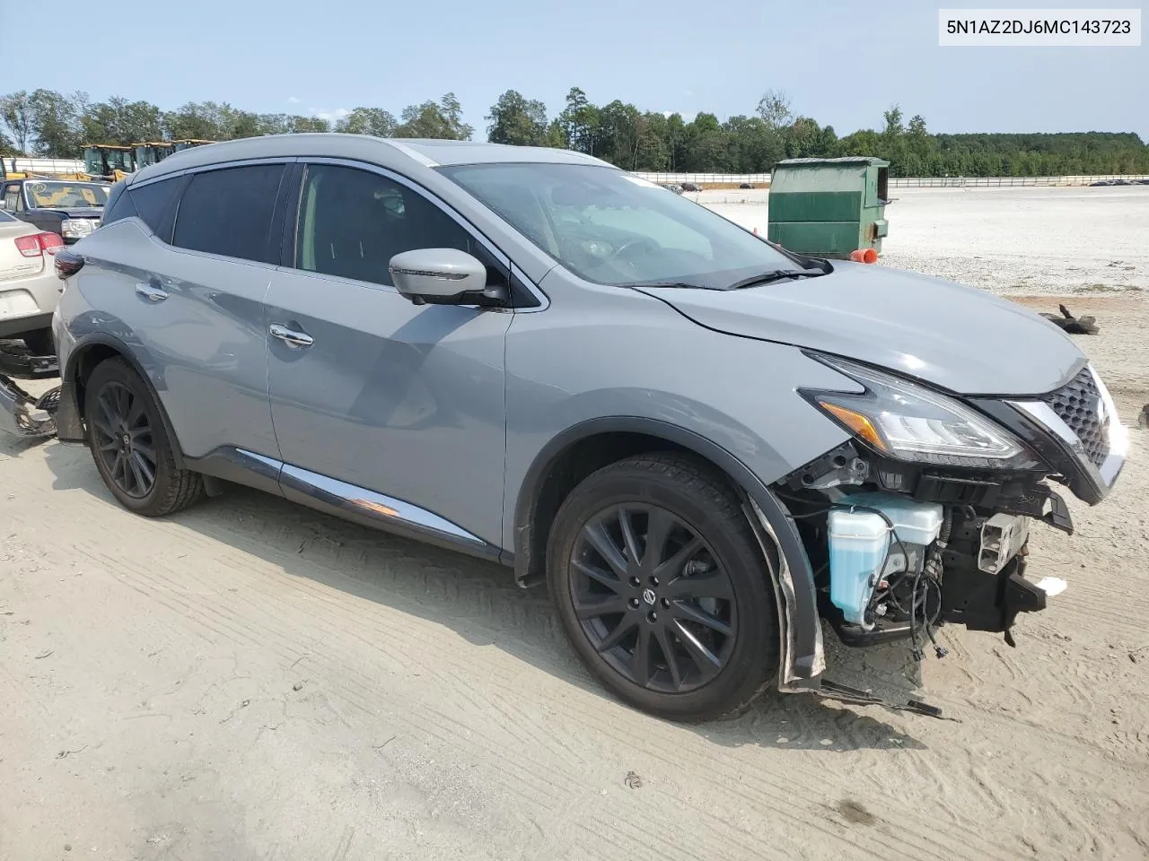 2021 Nissan Murano Platinum VIN: 5N1AZ2DJ6MC143723 Lot: 71281844