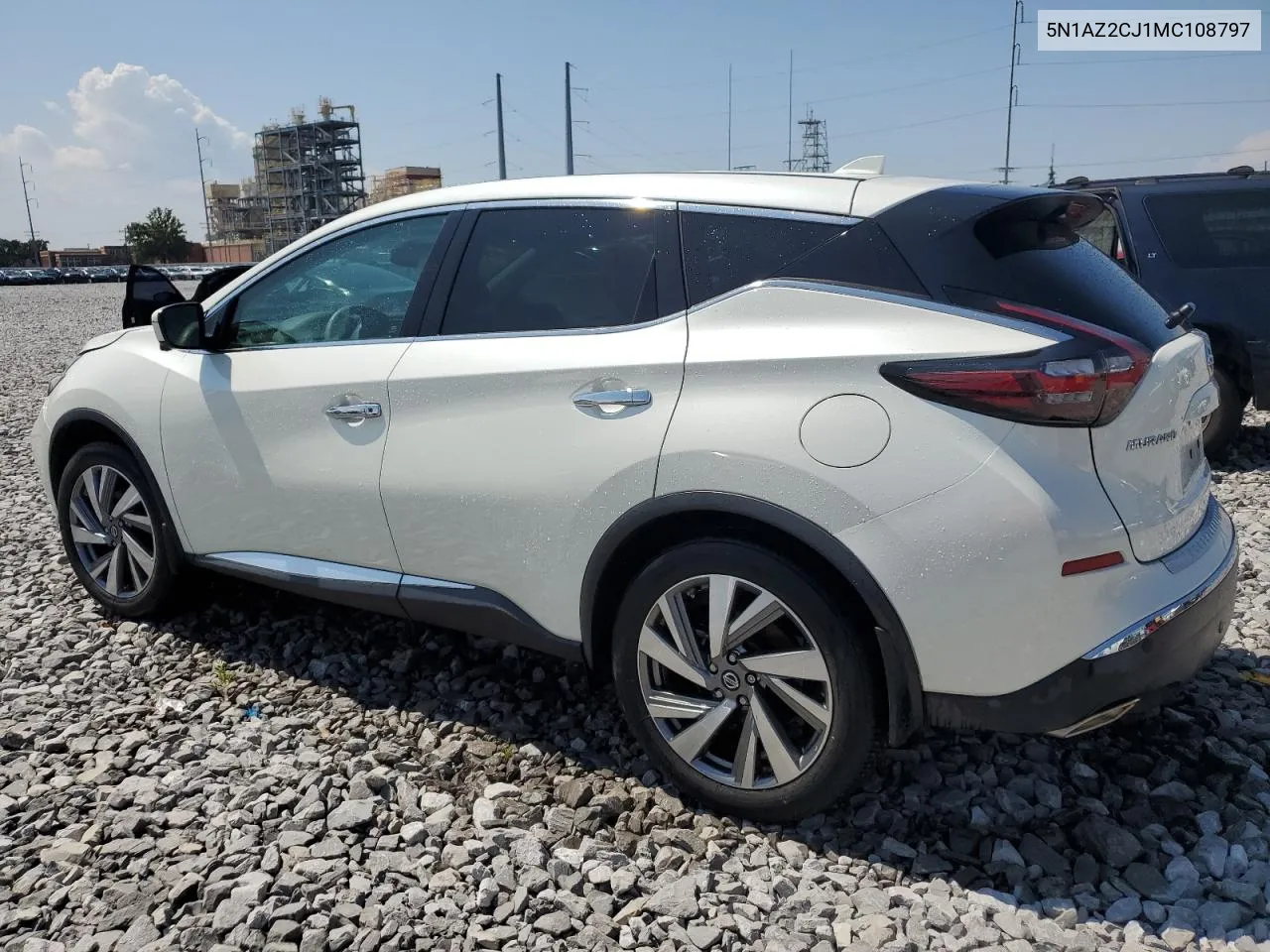 2021 Nissan Murano Sl VIN: 5N1AZ2CJ1MC108797 Lot: 71666924