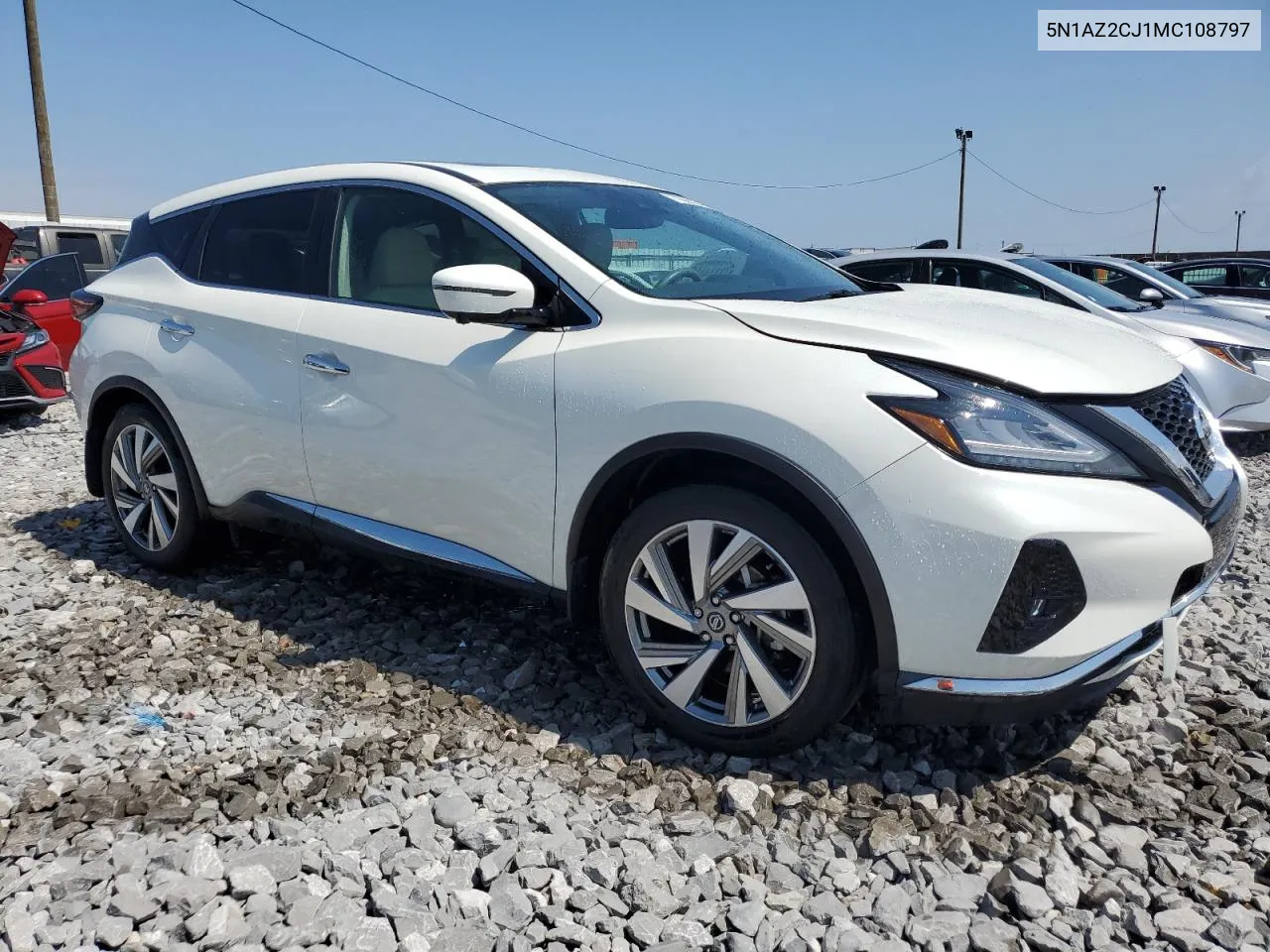 2021 Nissan Murano Sl VIN: 5N1AZ2CJ1MC108797 Lot: 71666924