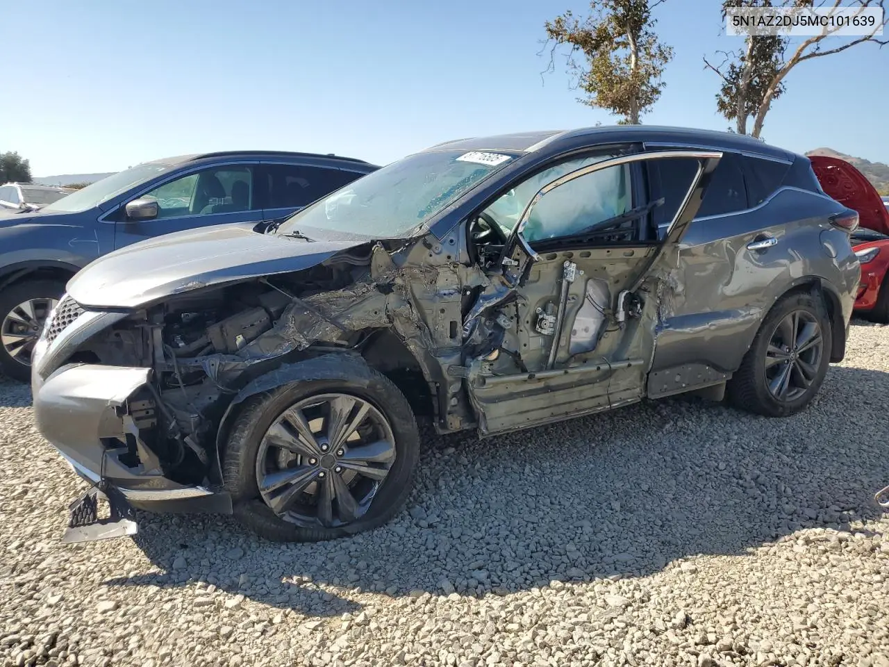 5N1AZ2DJ5MC101639 2021 Nissan Murano Platinum