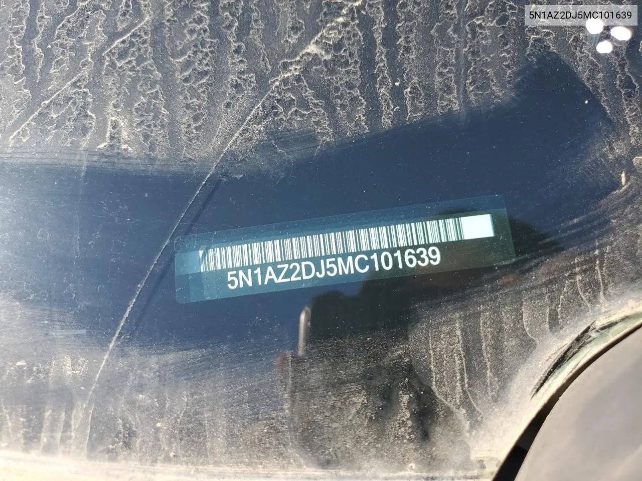 5N1AZ2DJ5MC101639 2021 Nissan Murano Platinum