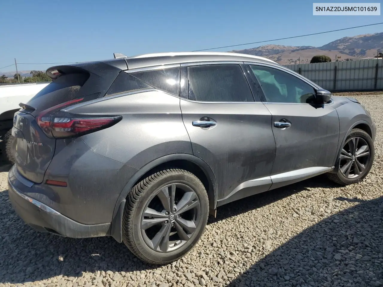 5N1AZ2DJ5MC101639 2021 Nissan Murano Platinum