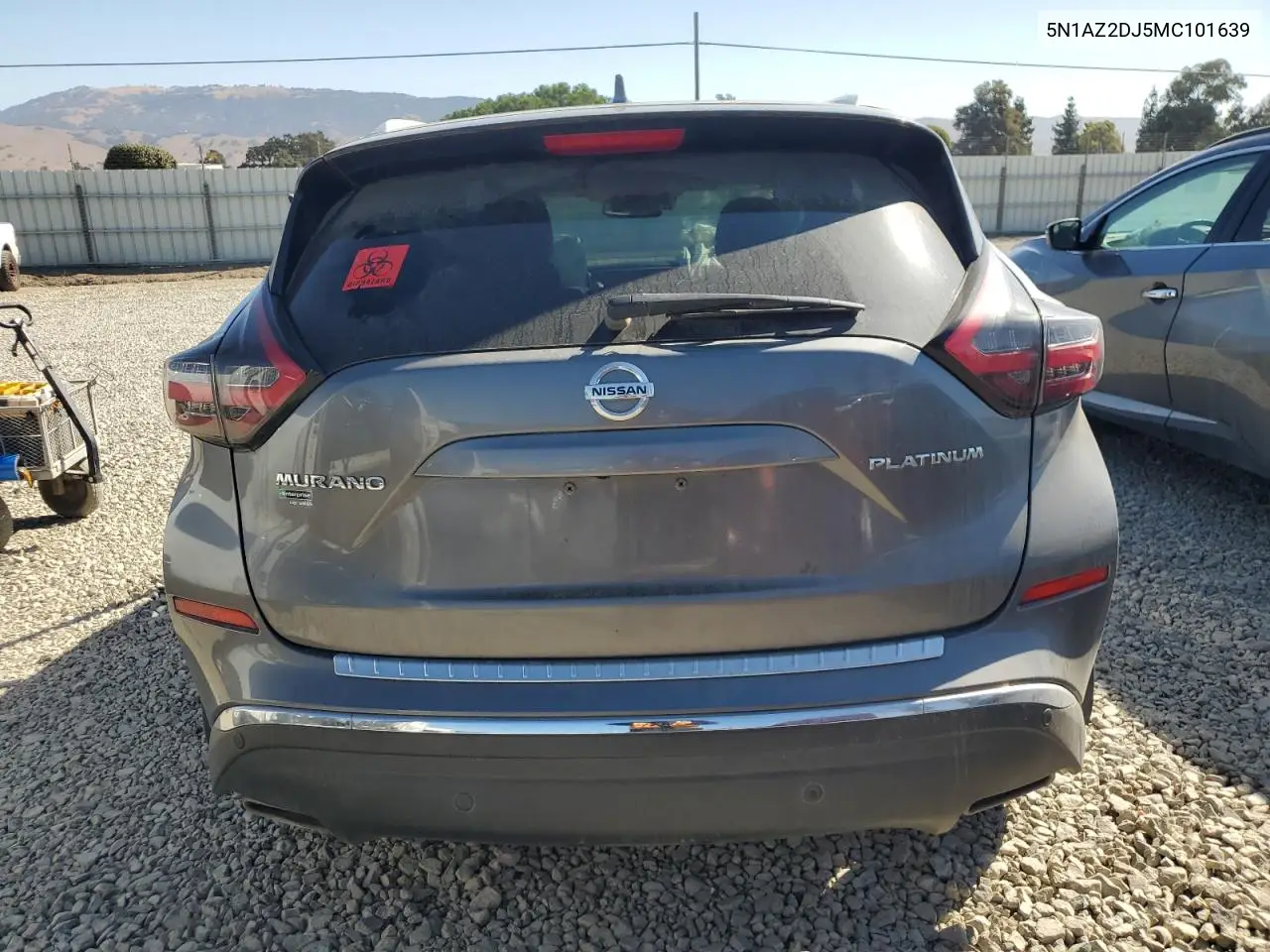 5N1AZ2DJ5MC101639 2021 Nissan Murano Platinum
