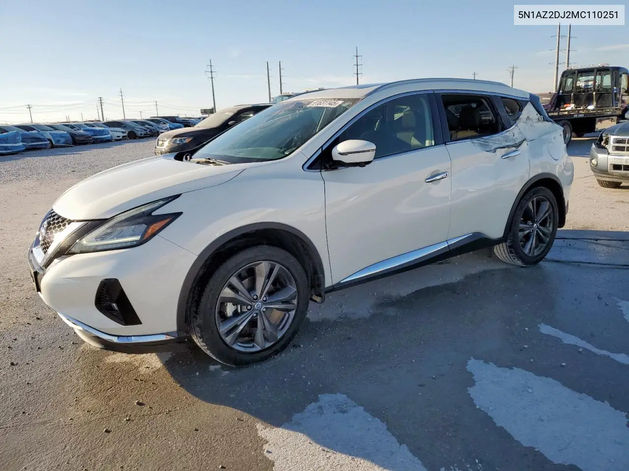 5N1AZ2DJ2MC110251 2021 Nissan Murano Platinum
