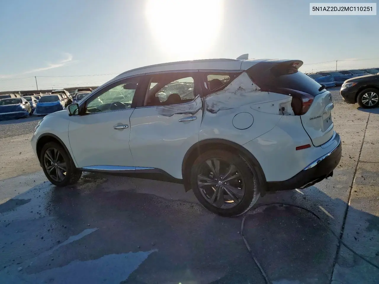5N1AZ2DJ2MC110251 2021 Nissan Murano Platinum