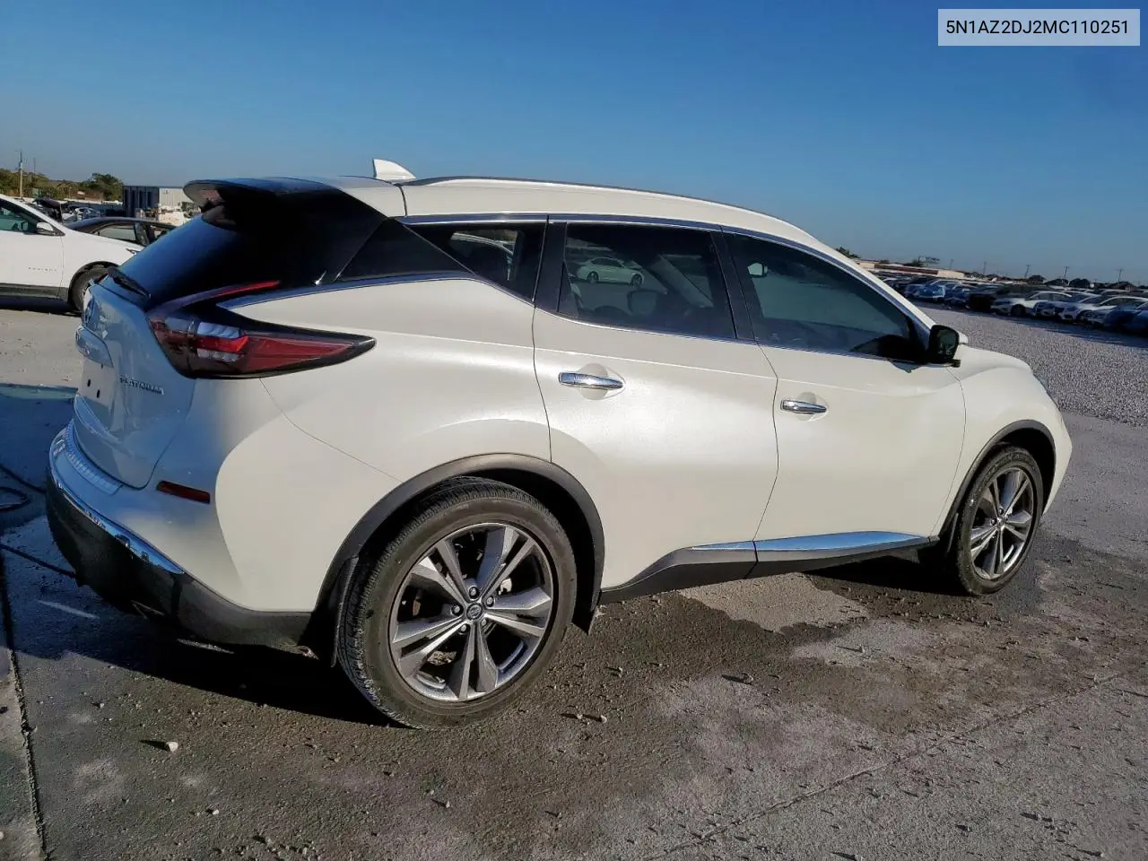 5N1AZ2DJ2MC110251 2021 Nissan Murano Platinum