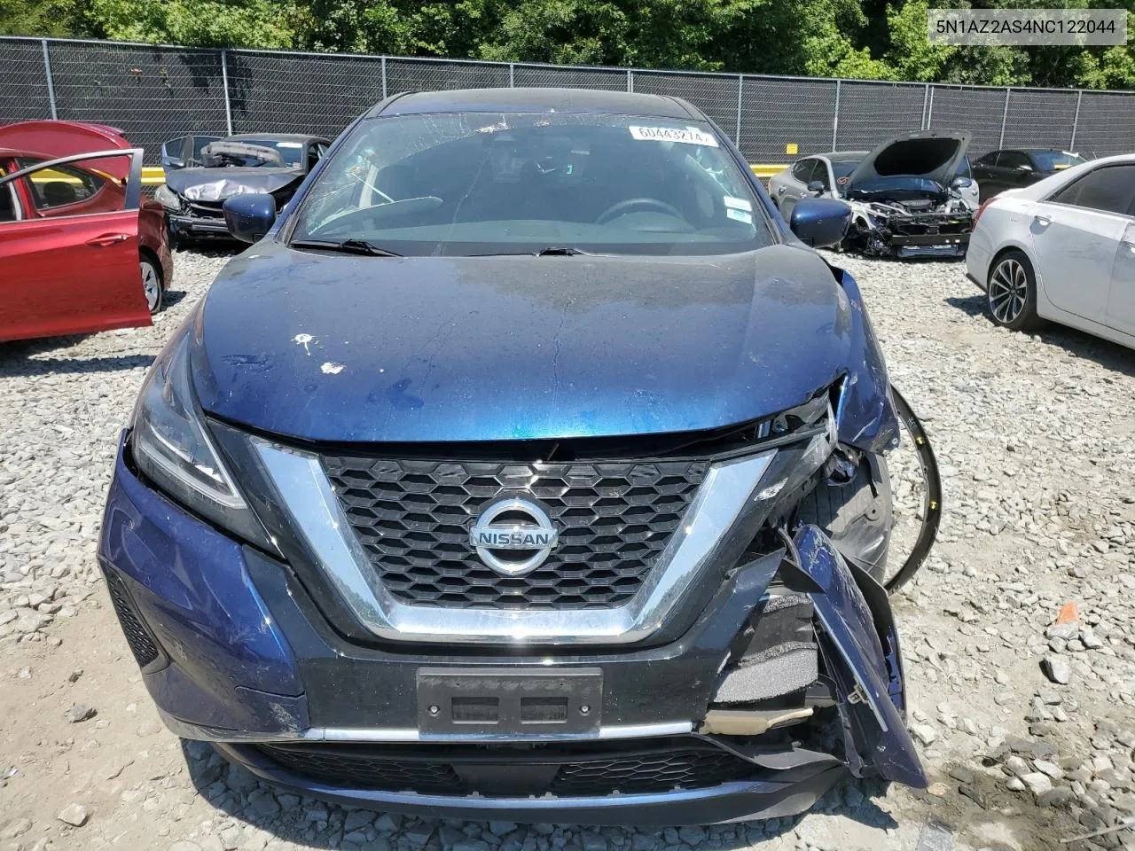 5N1AZ2AS4NC122044 2022 Nissan Murano S