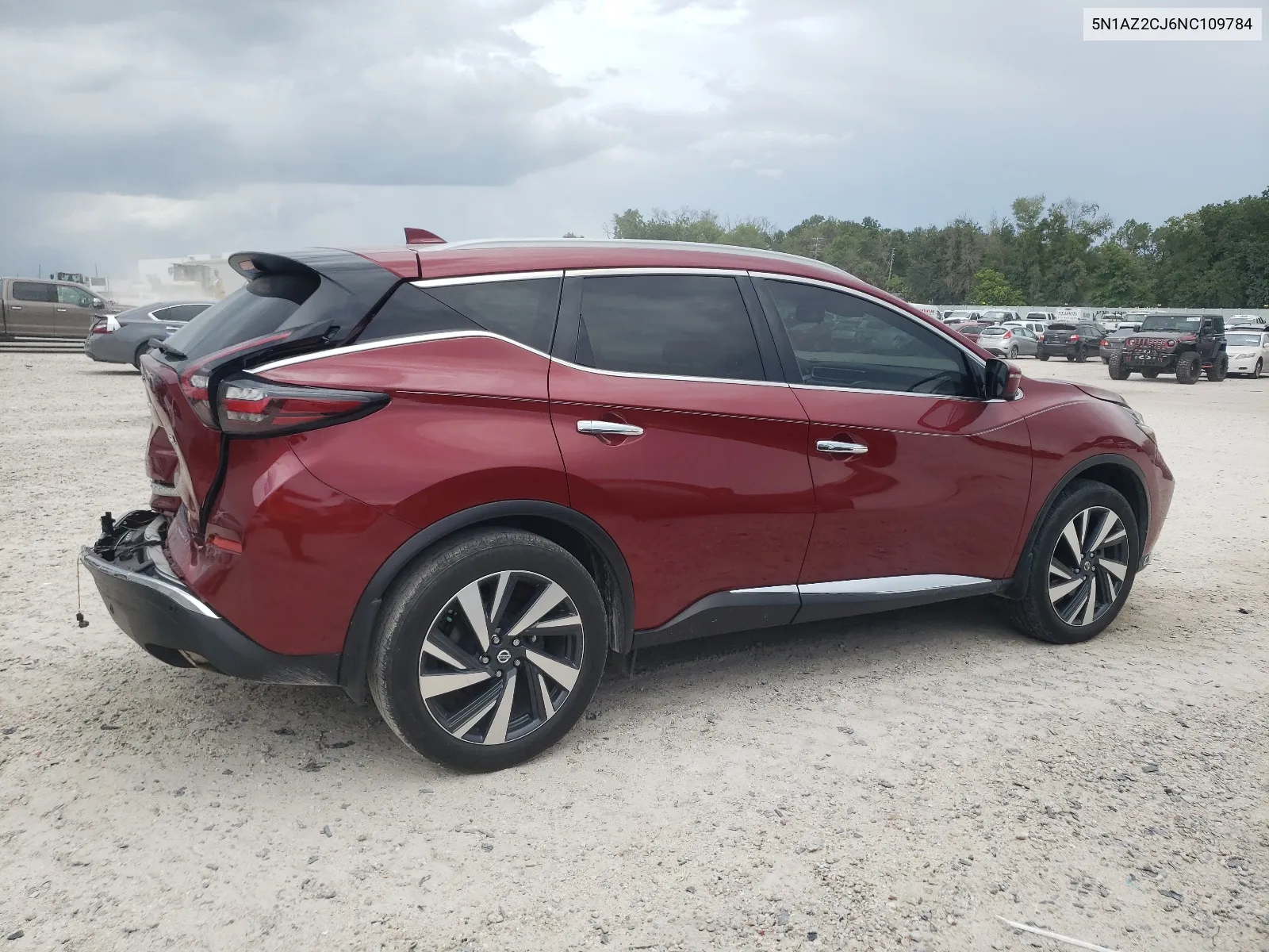 2022 Nissan Murano Sl VIN: 5N1AZ2CJ6NC109784 Lot: 65579184