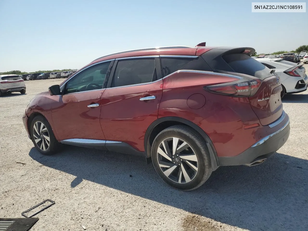 2022 Nissan Murano Sl VIN: 5N1AZ2CJ1NC108591 Lot: 68127174