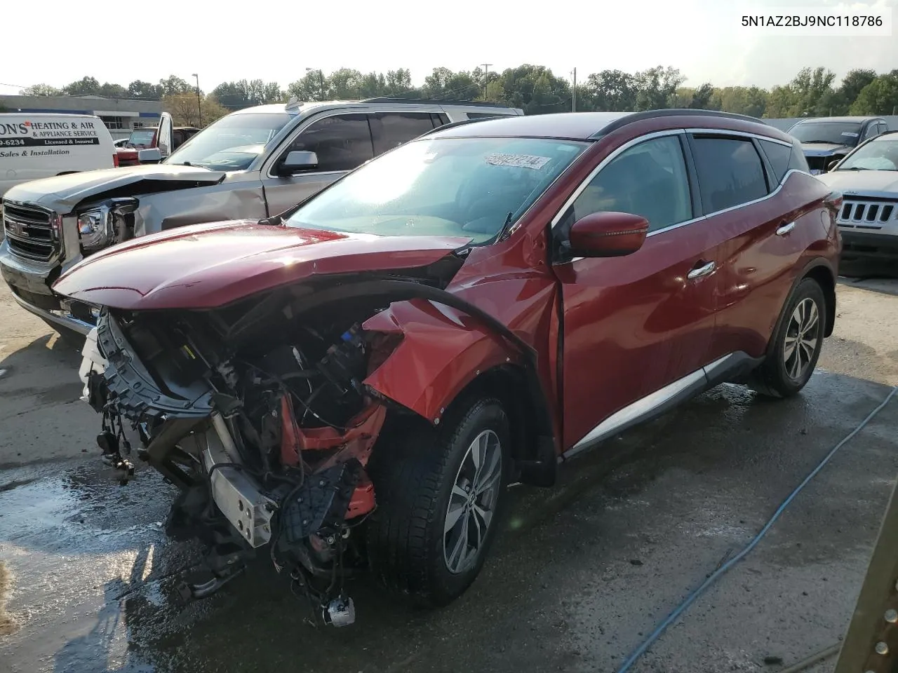 5N1AZ2BJ9NC118786 2022 Nissan Murano Sv