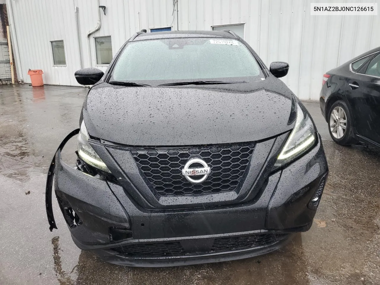 2022 Nissan Murano Sv VIN: 5N1AZ2BJ0NC126615 Lot: 72619244