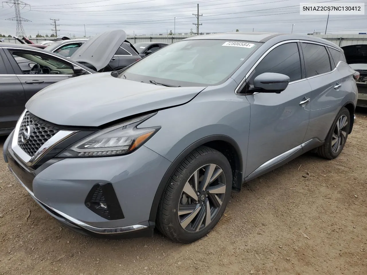 5N1AZ2CS7NC130412 2022 Nissan Murano Sl