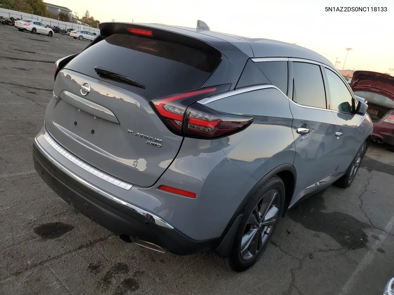 2022 Nissan Murano Platinum VIN: 5N1AZ2DS0NC118133 Lot: 72855214