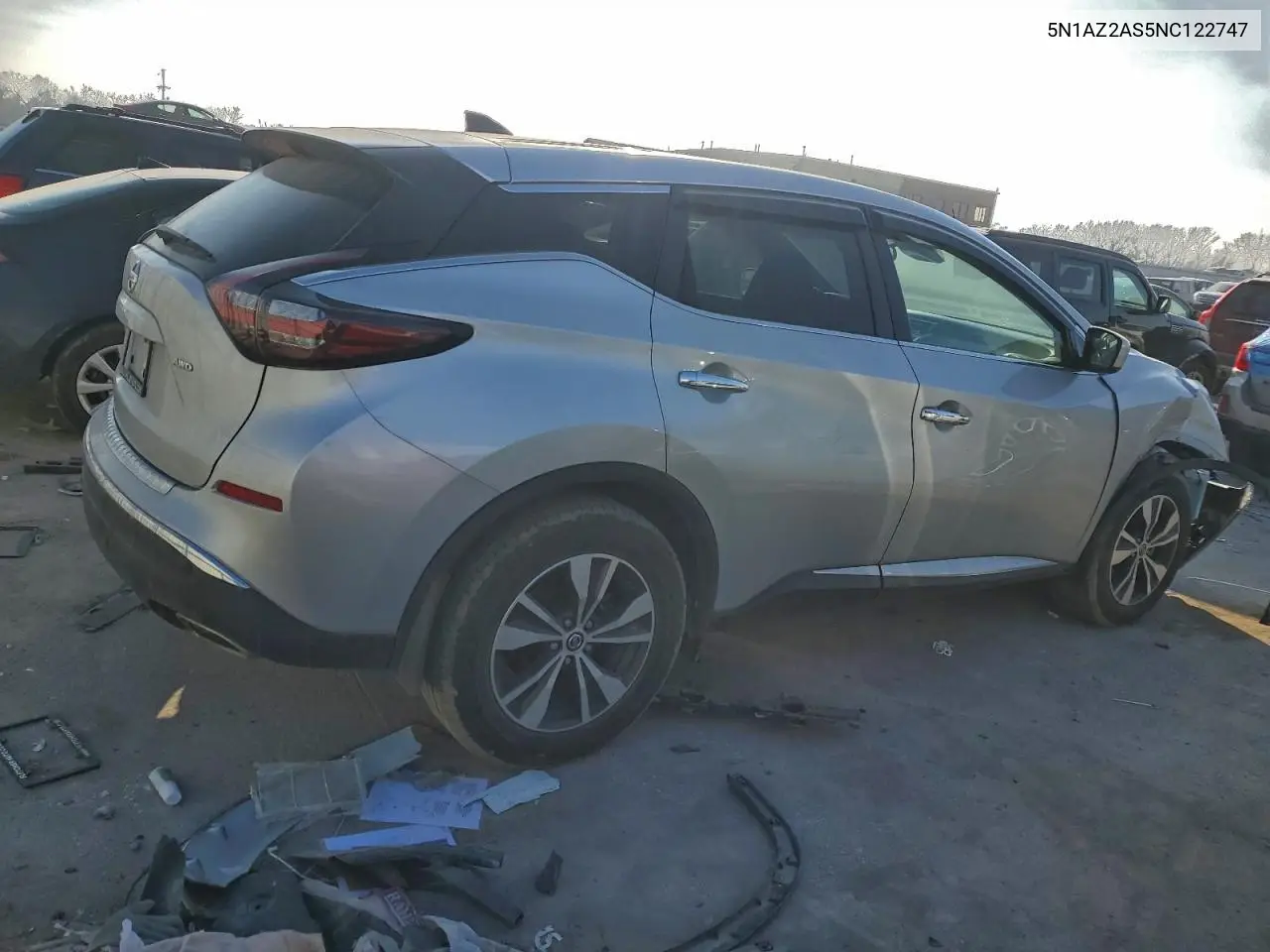 5N1AZ2AS5NC122747 2022 Nissan Murano S