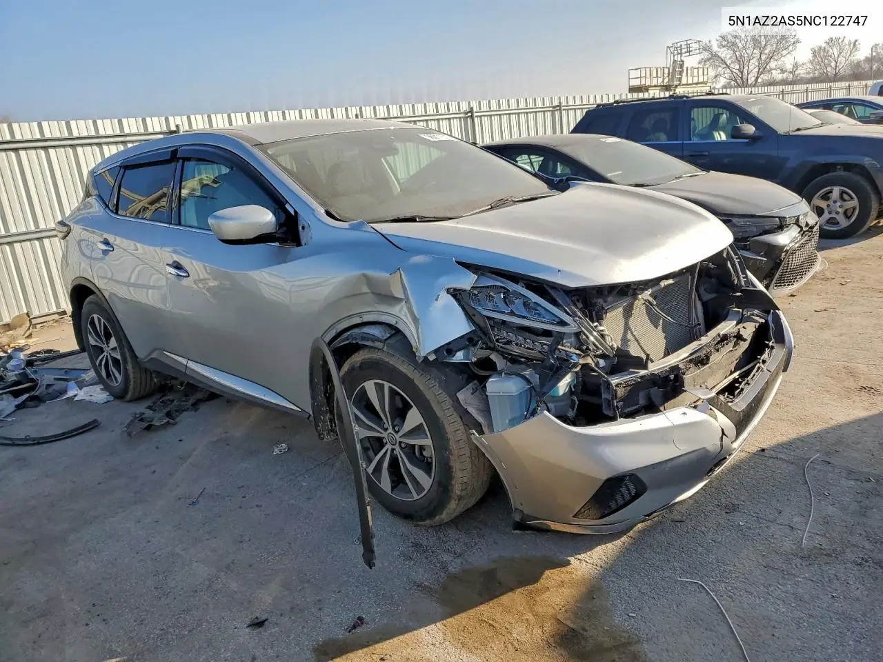 5N1AZ2AS5NC122747 2022 Nissan Murano S