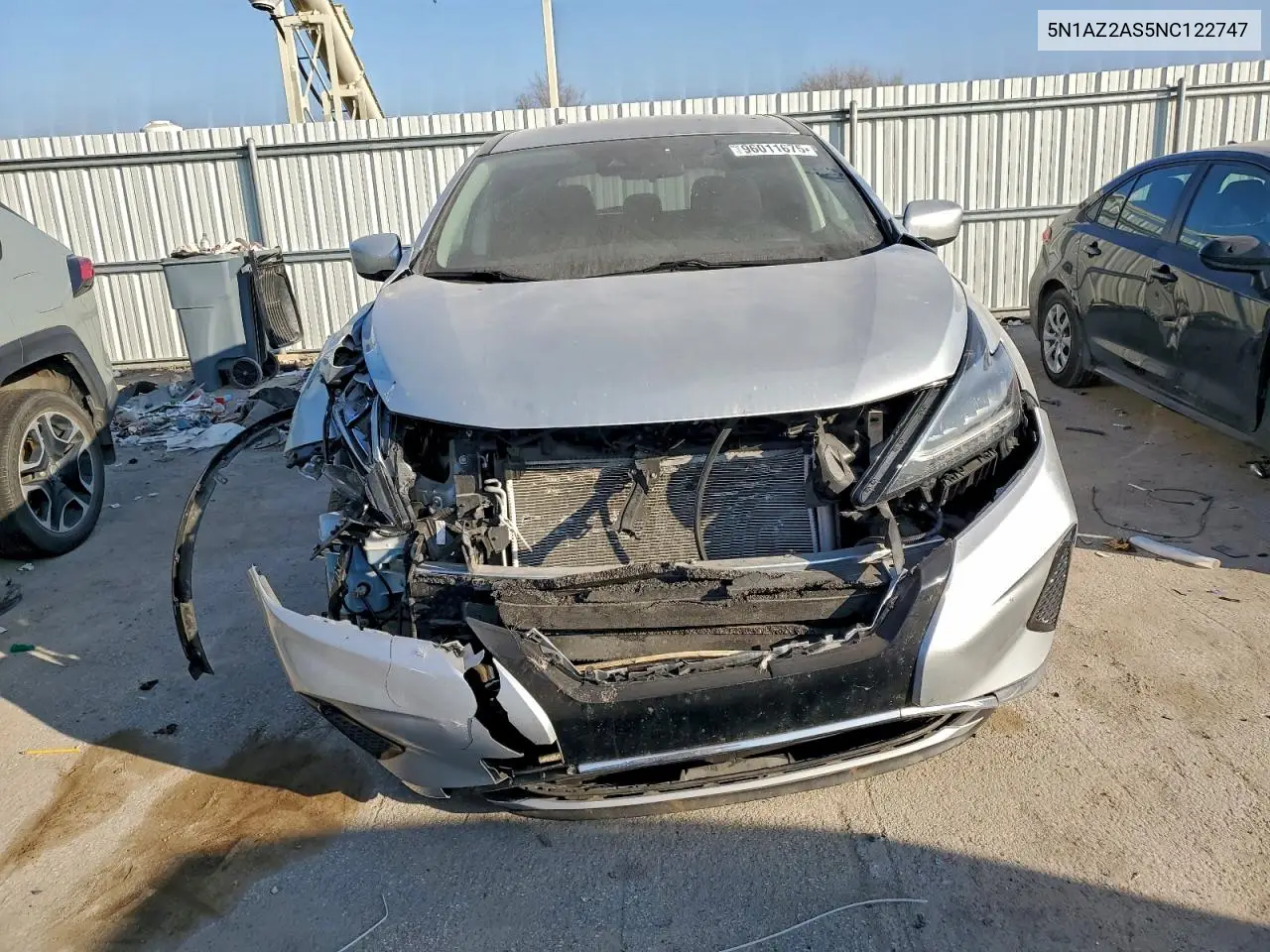 5N1AZ2AS5NC122747 2022 Nissan Murano S