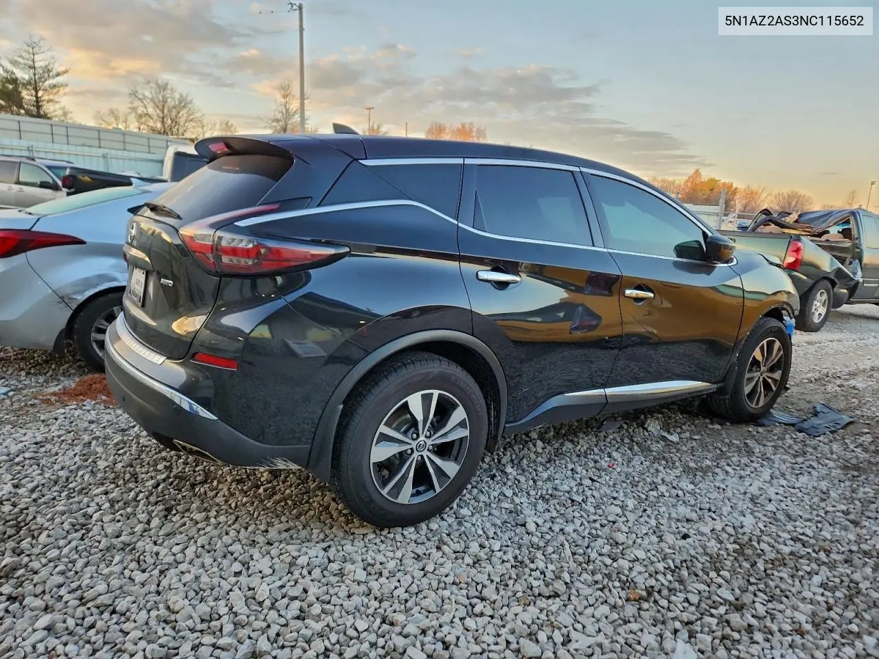 5N1AZ2AS3NC115652 2022 Nissan Murano S
