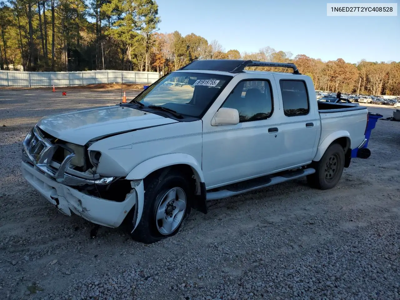 1N6ED27T2YC408528 2000 Nissan Frontier Crew Cab Xe