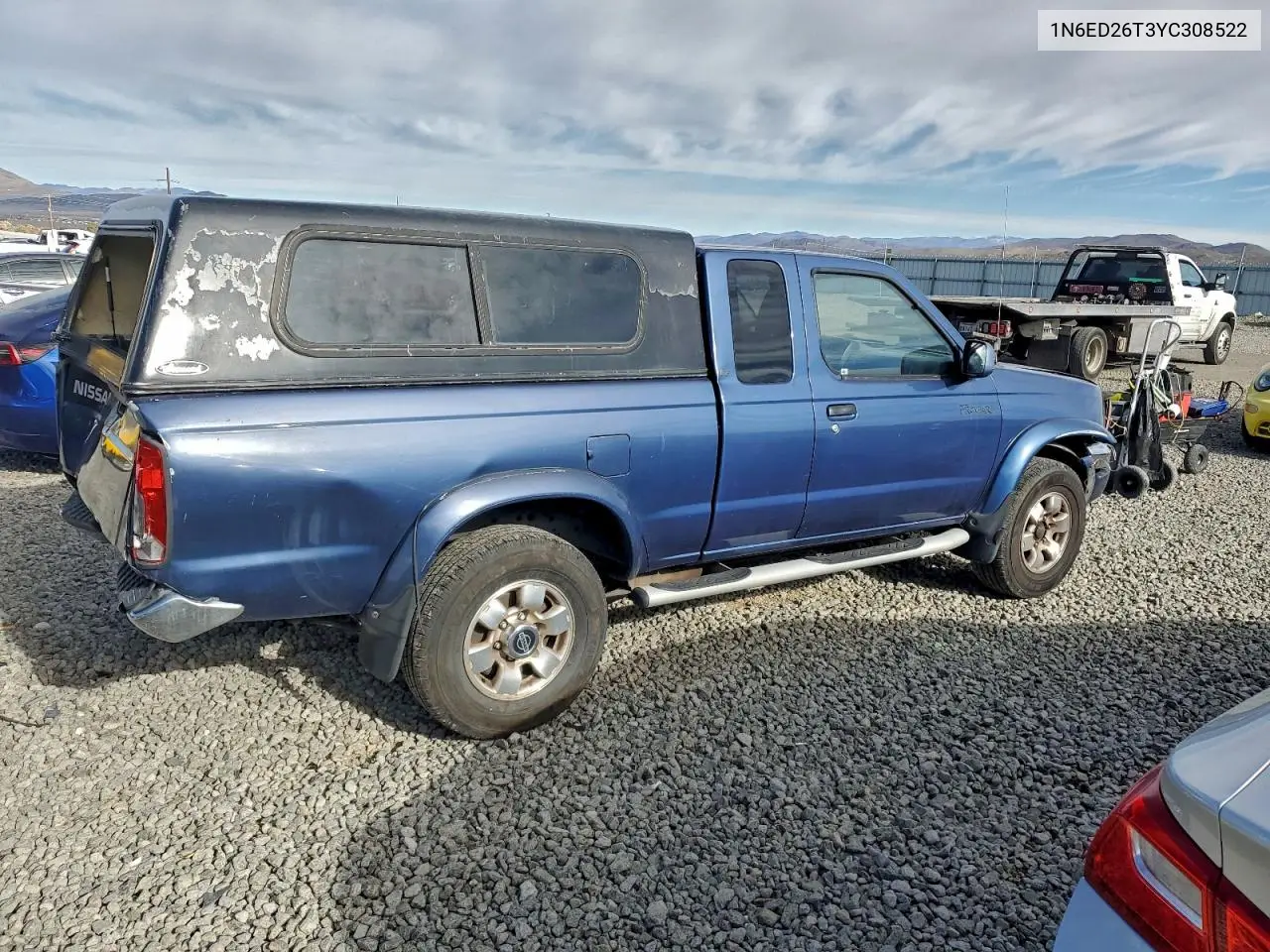 1N6ED26T3YC308522 2000 Nissan Frontier King Cab Xe