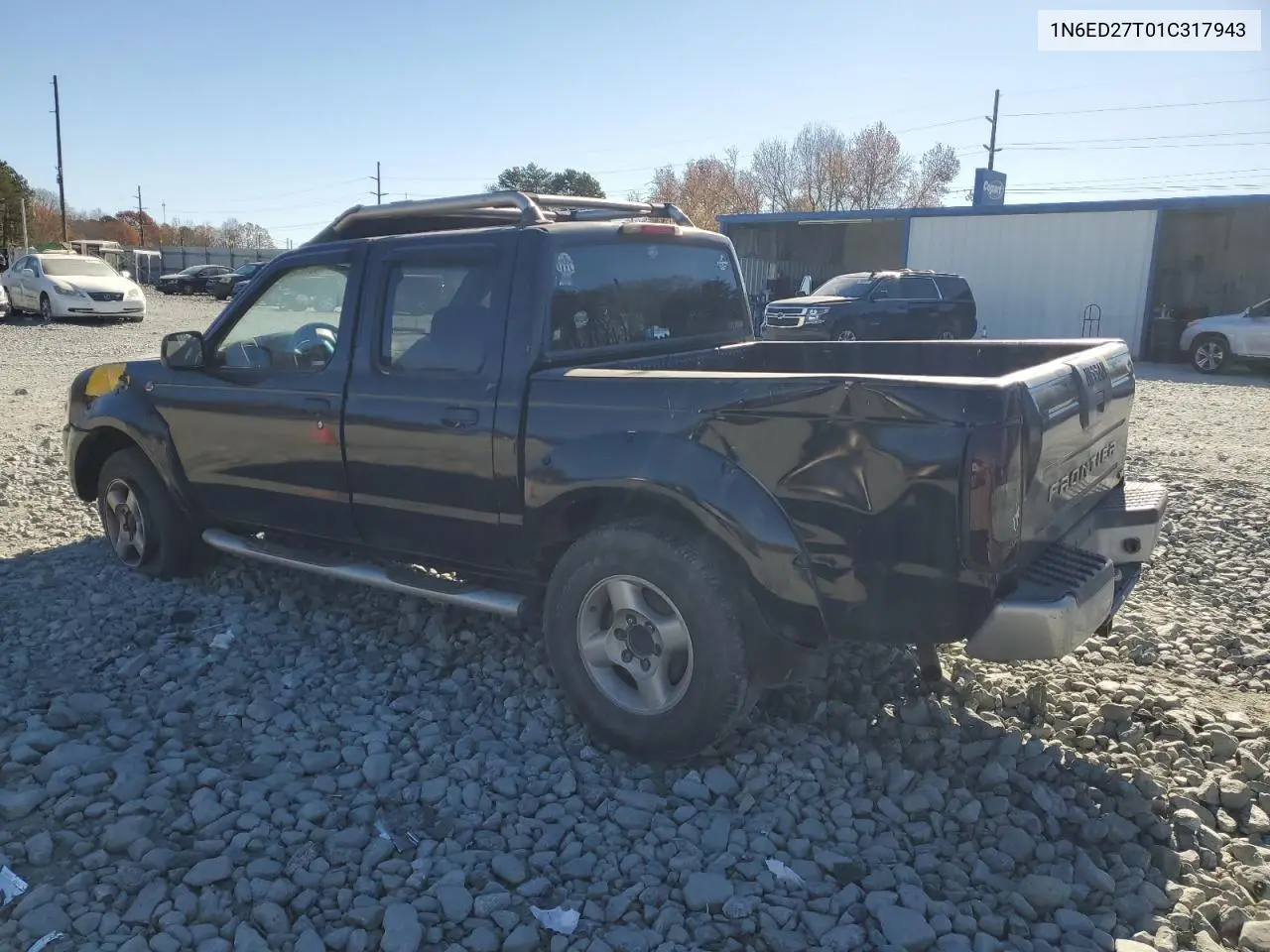 1N6ED27T01C317943 2001 Nissan Frontier Crew Cab Xe