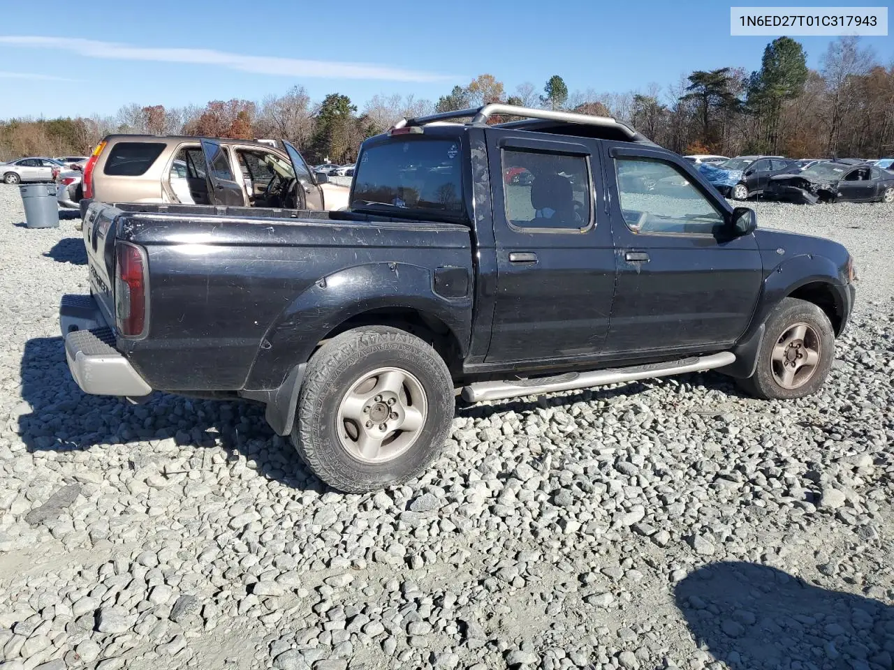 1N6ED27T01C317943 2001 Nissan Frontier Crew Cab Xe