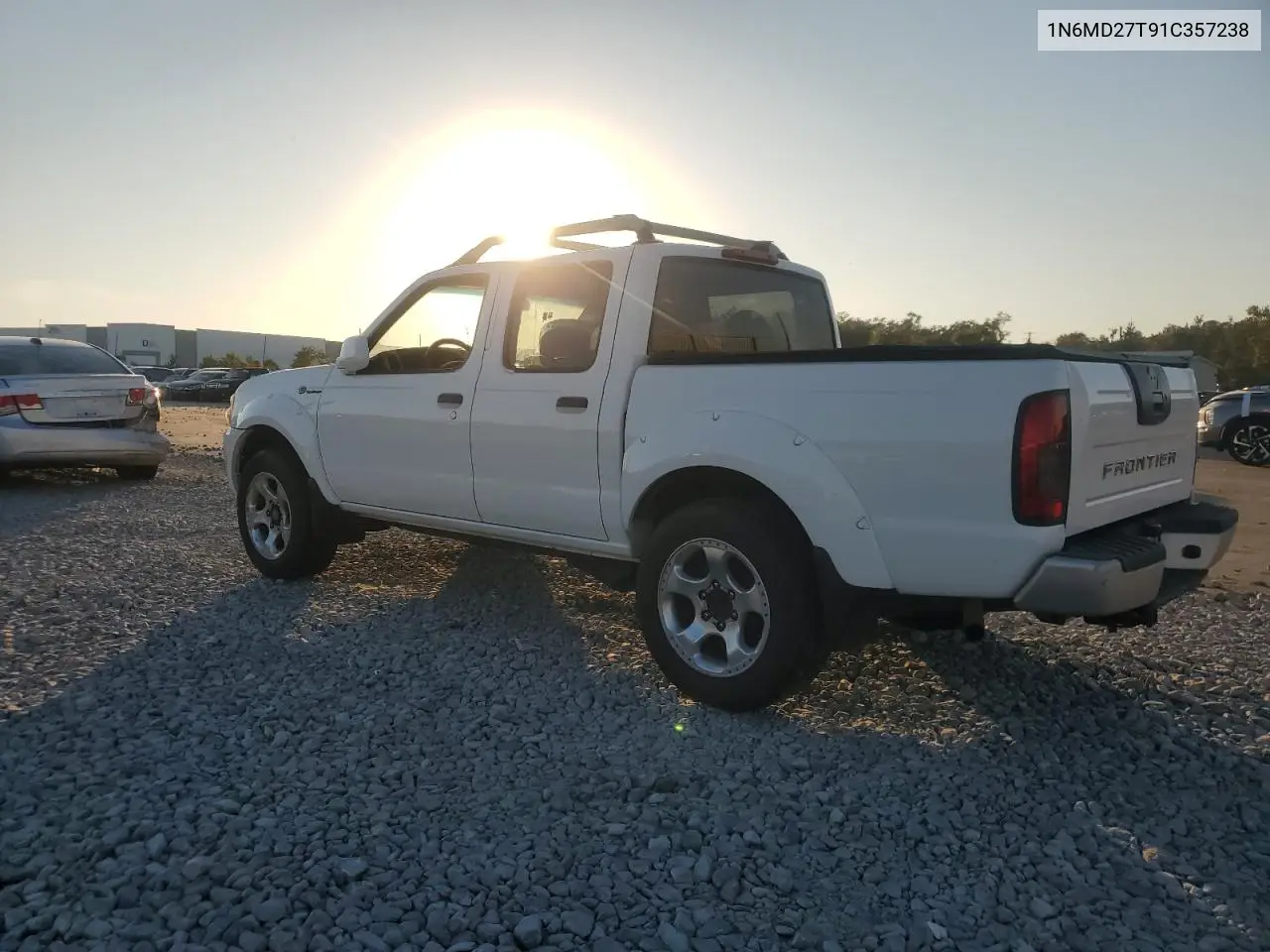 1N6MD27T91C357238 2001 Nissan Frontier Crew Cab Sc
