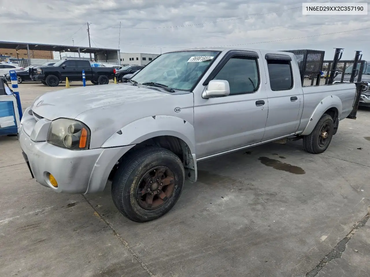 1N6ED29XX2C357190 2002 Nissan Frontier Crew Cab Xe