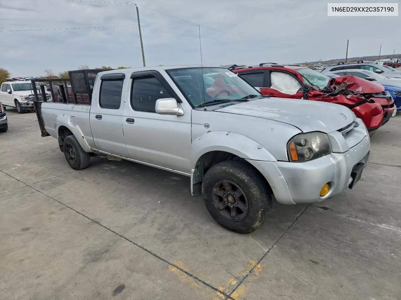 1N6ED29XX2C357190 2002 Nissan Frontier Crew Cab Xe