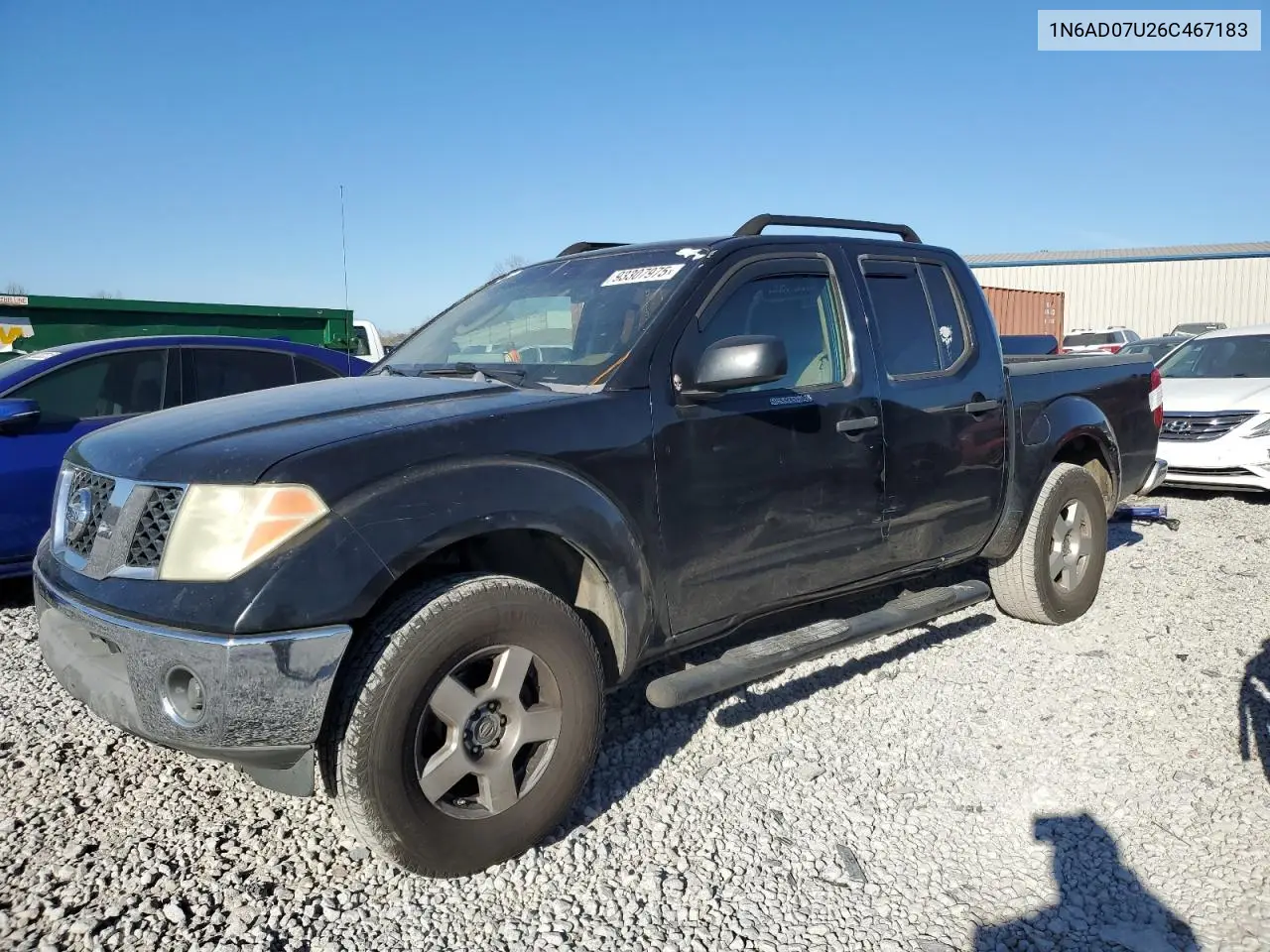 1N6AD07U26C467183 2006 Nissan Frontier Crew Cab Le