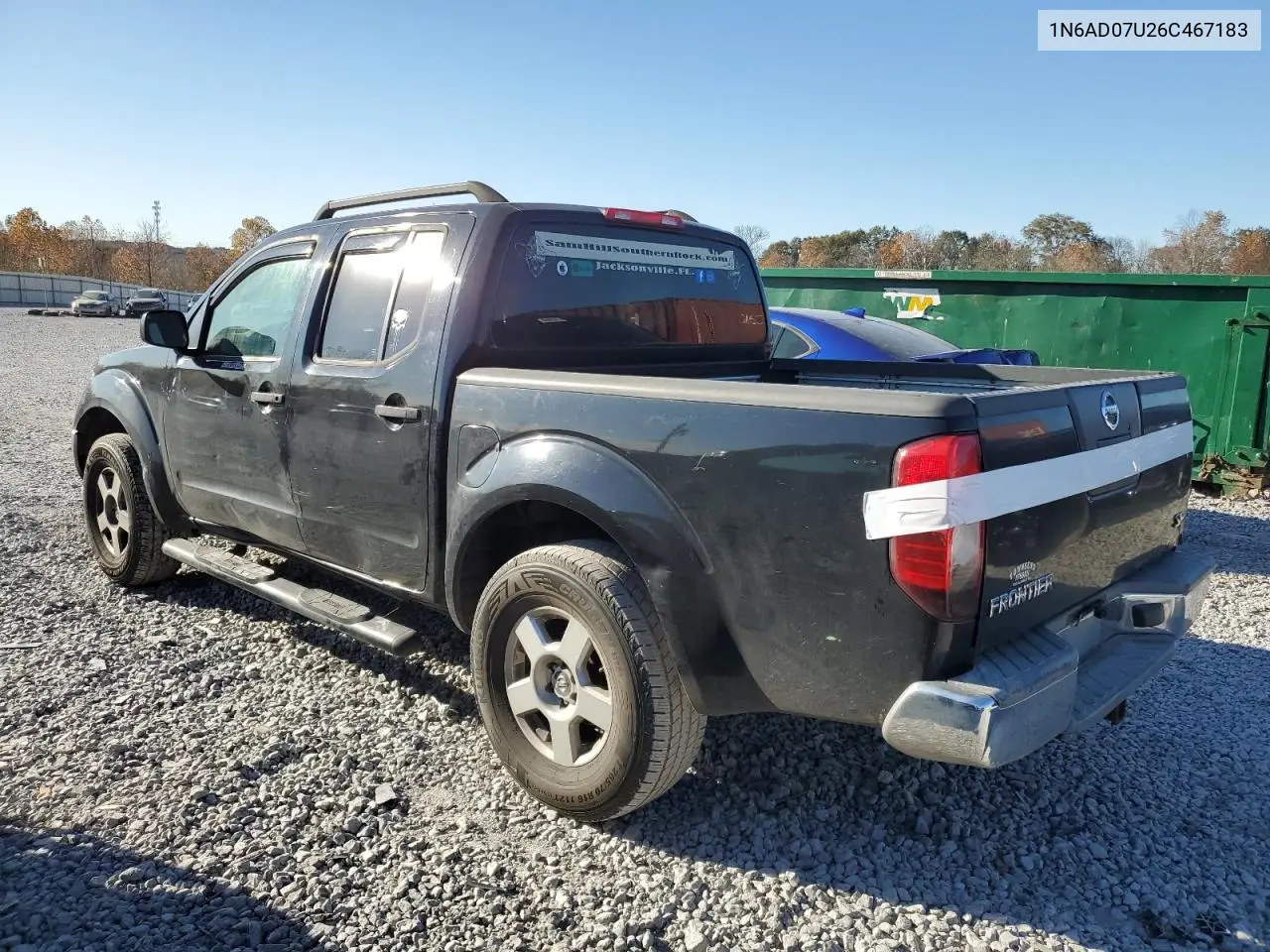 1N6AD07U26C467183 2006 Nissan Frontier Crew Cab Le