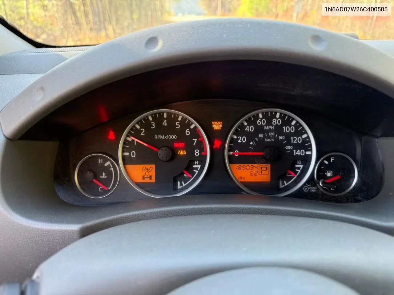 1N6AD07W26C400505 2006 Nissan Frontier Crew Cab Le