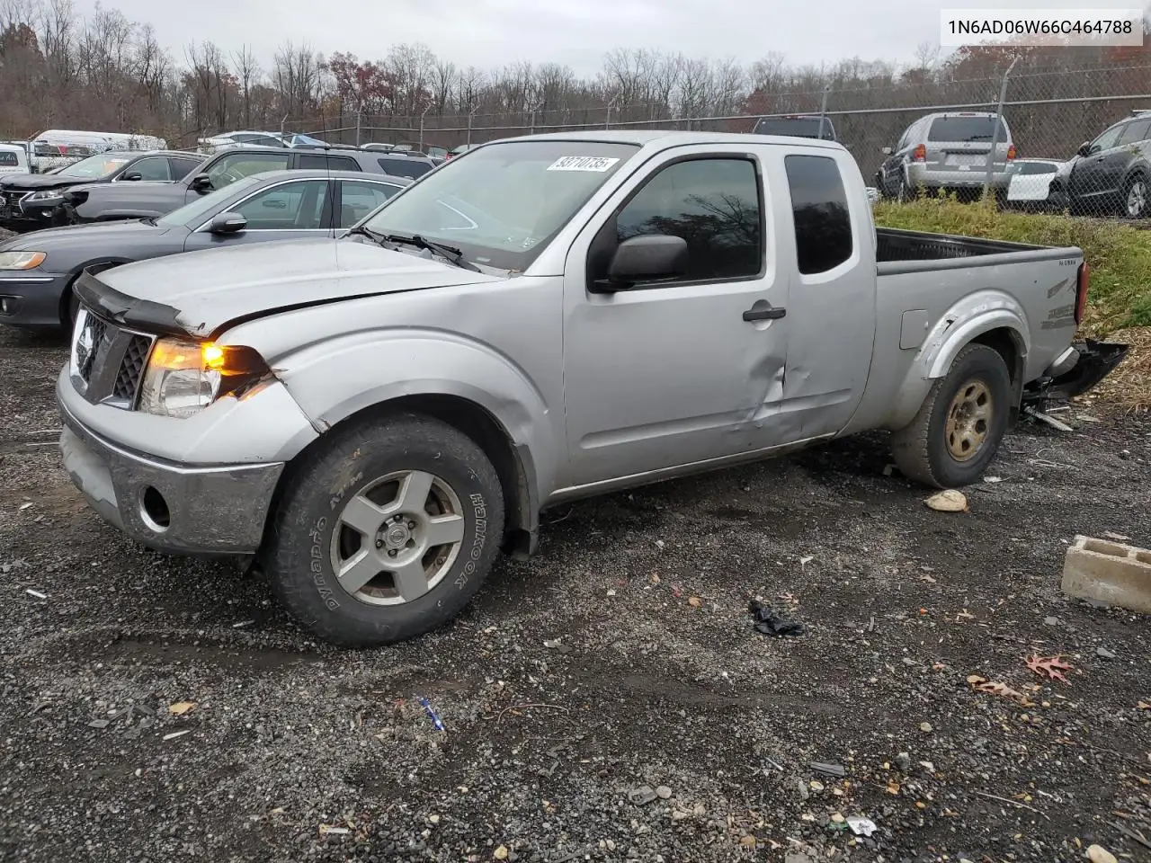 1N6AD06W66C464788 2006 Nissan Frontier King Cab Le