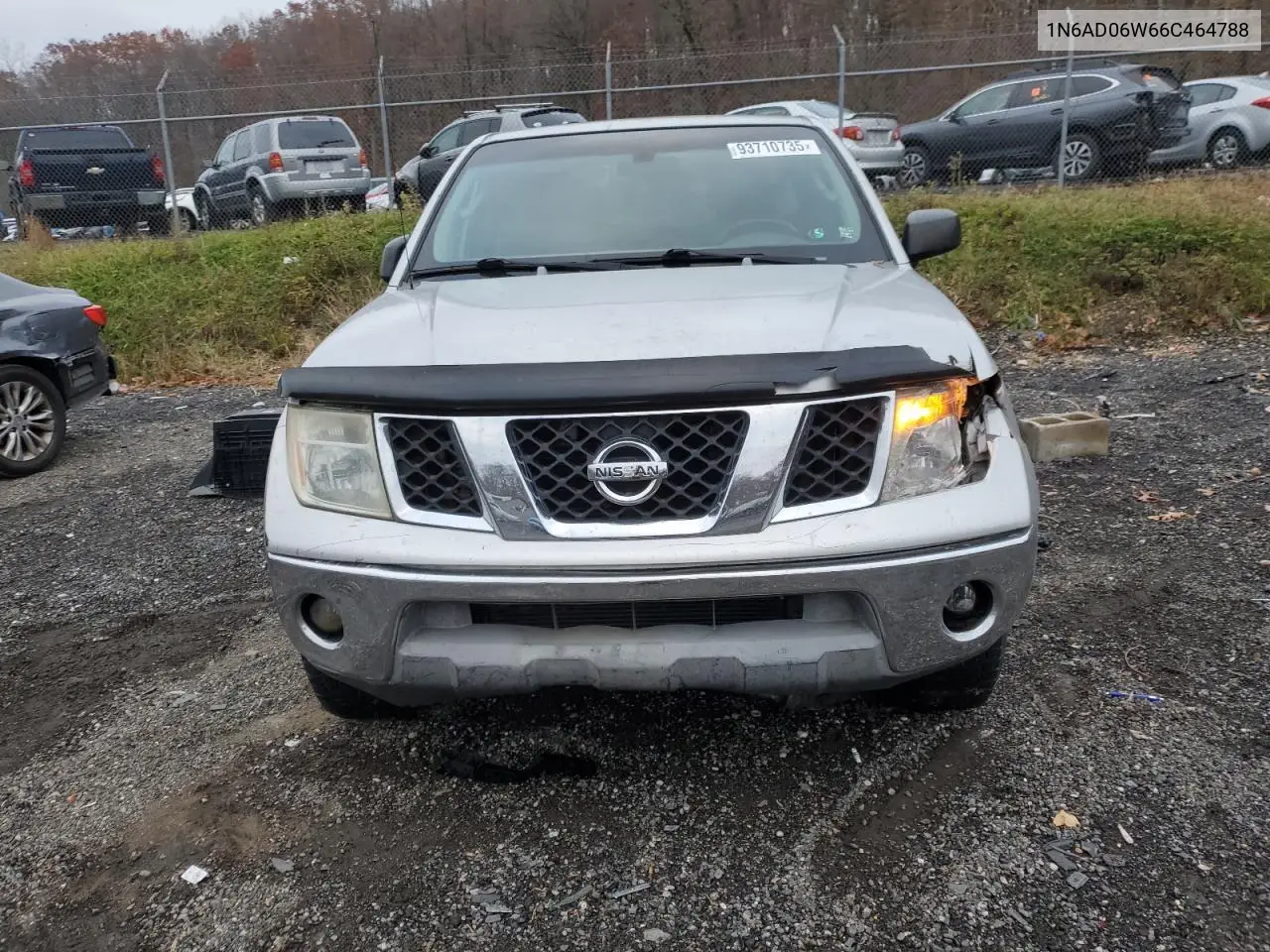 1N6AD06W66C464788 2006 Nissan Frontier King Cab Le