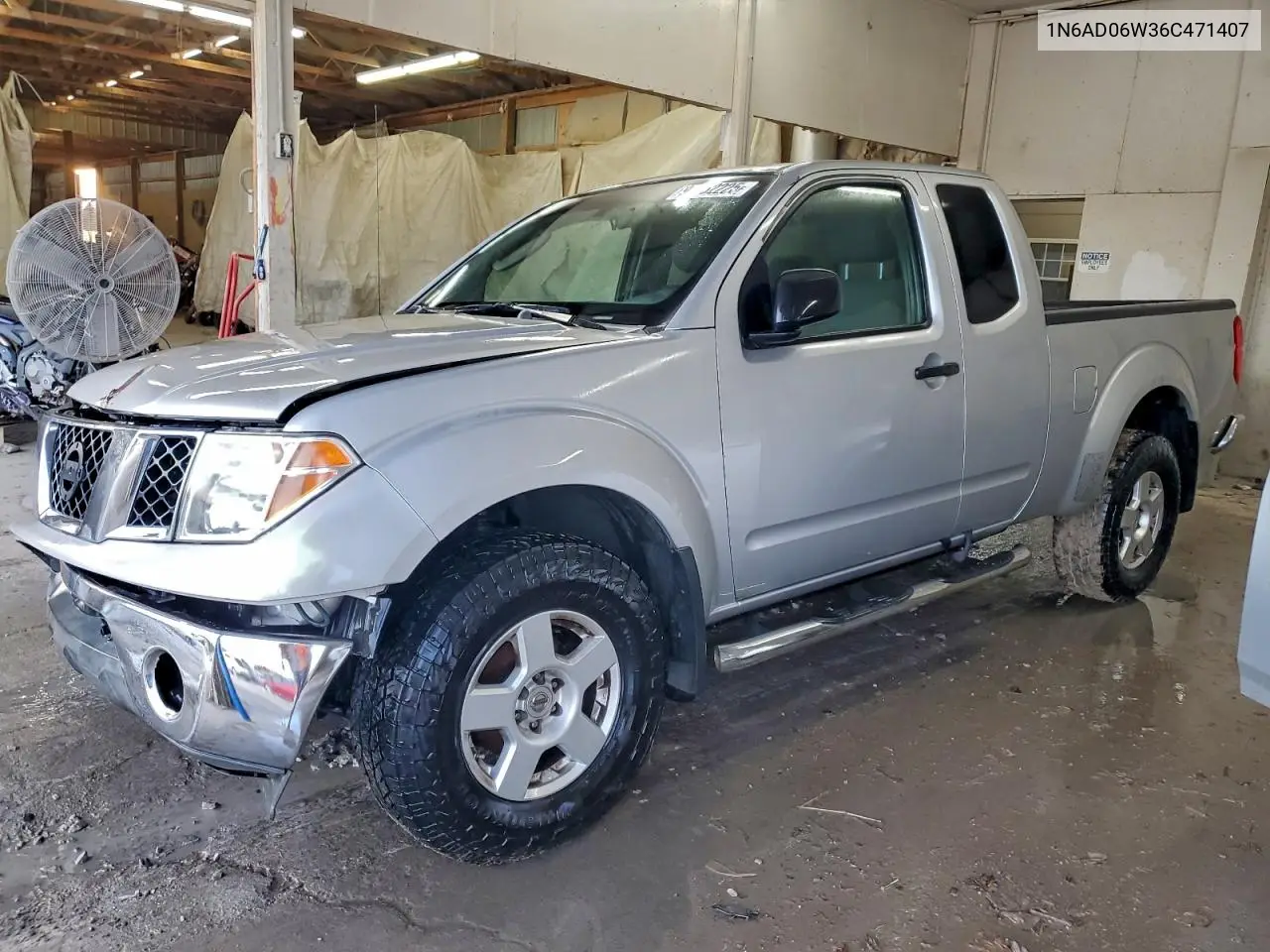 1N6AD06W36C471407 2006 Nissan Frontier King Cab Le