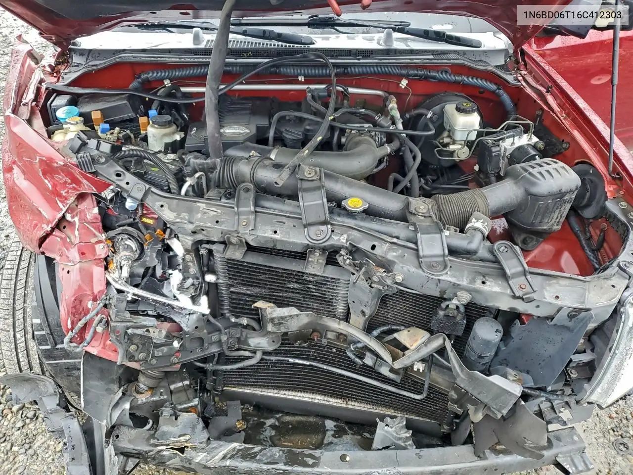 1N6BD06T16C412303 2006 Nissan Frontier King Cab Xe